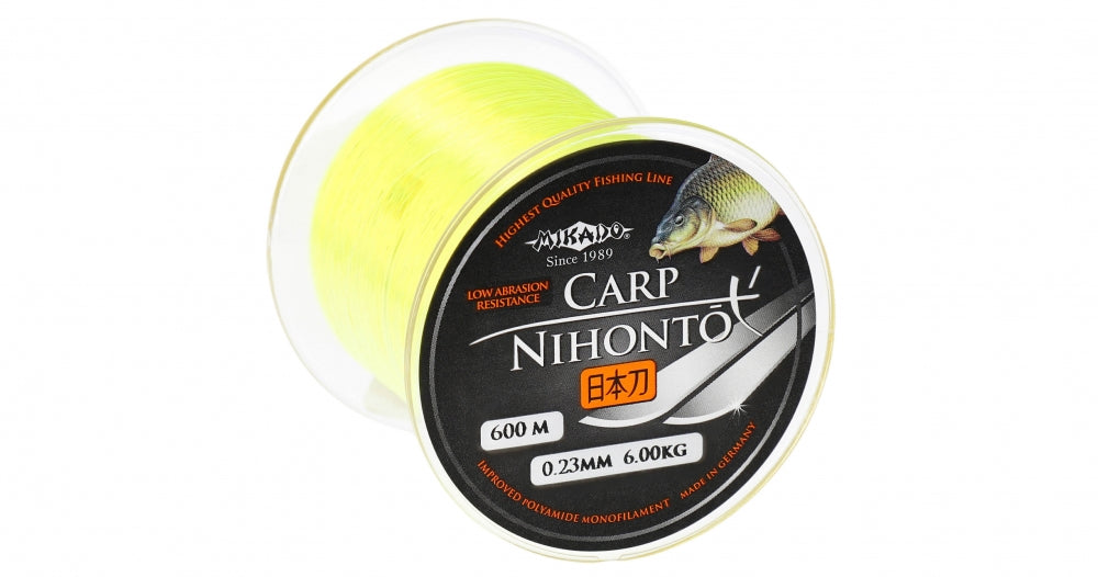 Fir Monofilament Mikado Nihonto Carp Galben Fluo 0.25mm 600m