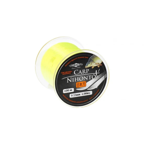 Fir Monofilament Mikado Nihonto Carp Galben Fluo 0.30mm 600m