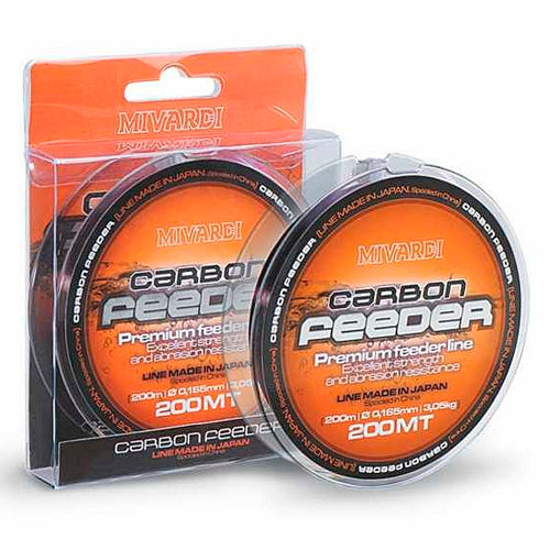 Fir Monofilament Mivardi Carbon Feeder 0,205mm 200m/4,80kg - MIV-LCF2020