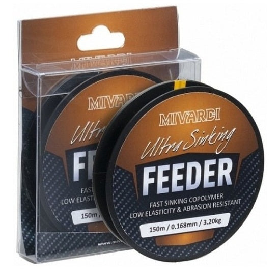 Fir Monofilament Mivardi Ultra Sinking Feeder, Dark, 150m 0.205mm 4.65kg