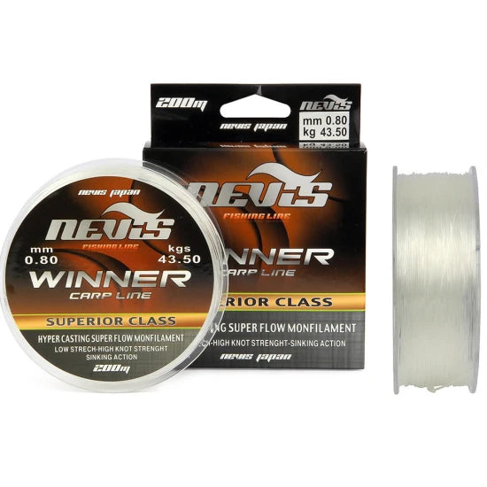 Fir Monofilament Nevis Winner, Clear, 200m, 0.40mm, 14.50kg