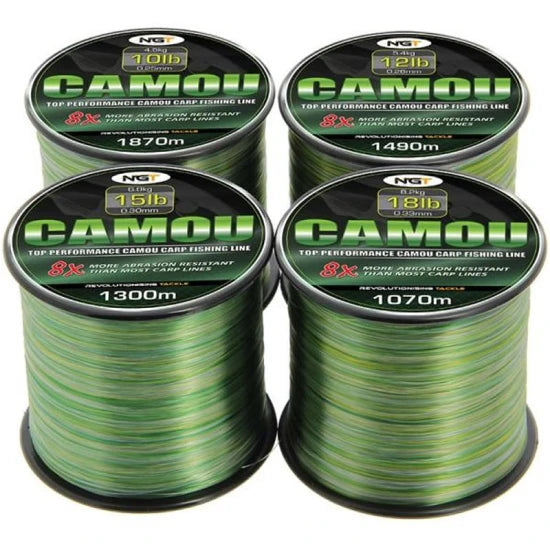 Fir Monofilament Ngt Camo Line, 0.30mm, 6.80kg/15lb, 1300m