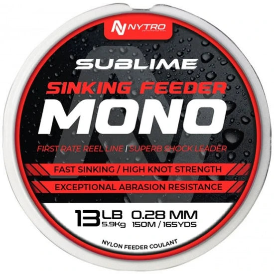 Fir Monofilament Nytro Sublime Sinking Feeder Maro, 150m, 0.18mm, 2.3kg