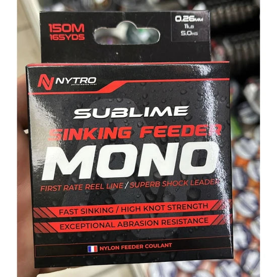 Fir Monofilament Nytro Sublime Sinking Feeder Maro, 150m, 0.18mm, 2.3kg