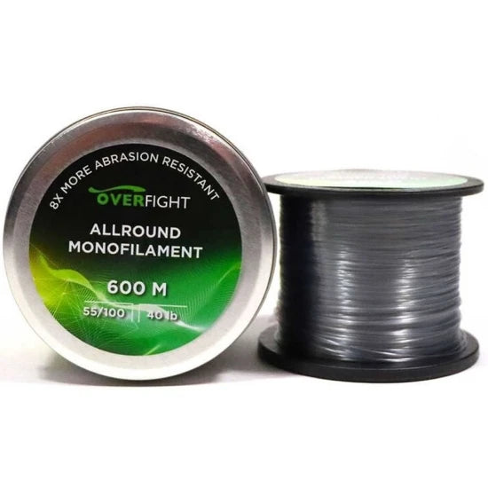 Fir Monofilament Overfight Allround Gri, 600m, 0.55mm, 40lbs/18.20kg