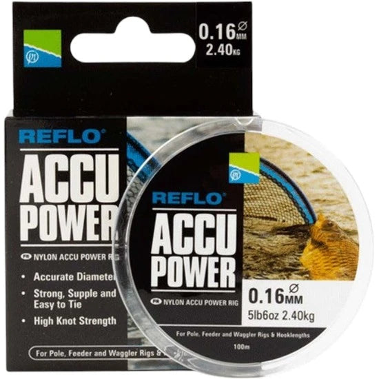 Fir Monofilament Preston Accu Power, 0.08mm, 100m