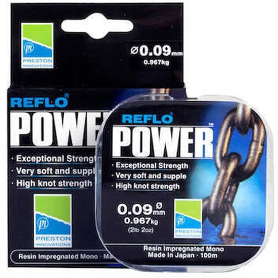 Fir Monofilament Preston Reflo Power, 0.15mm, 2.68kg, 100m