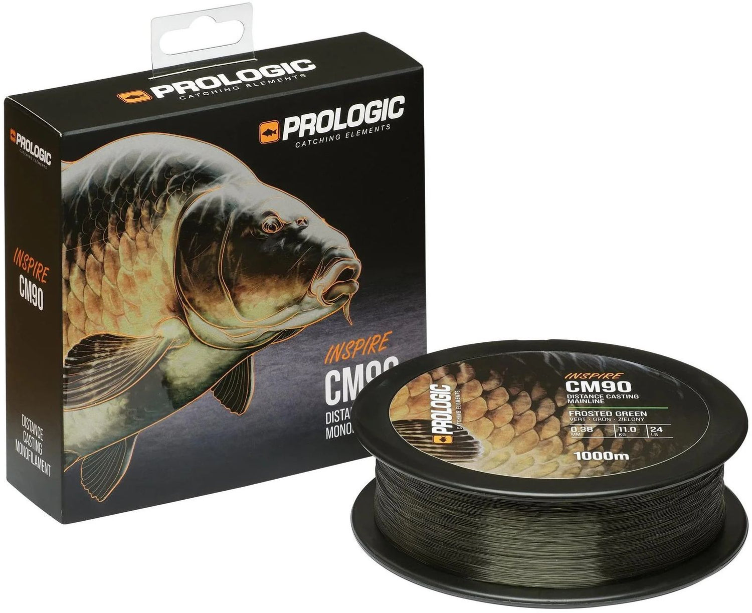 Fir Monofilament PROLOGIC Inside CM90 Distance Casting Mainline, Frost Green, 12kg, 0.40mm, 1000m