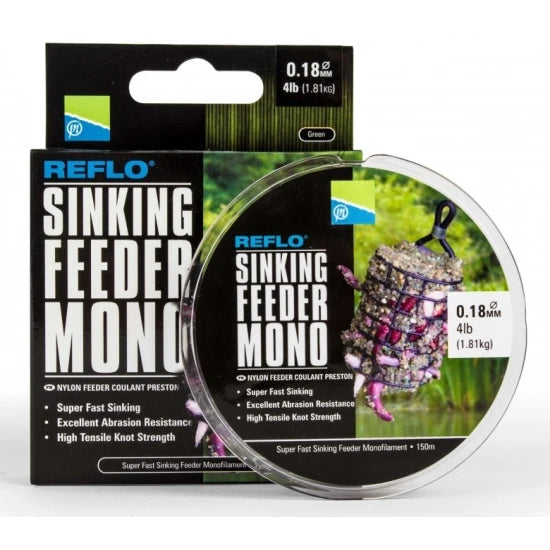 Fir Monofilament Preston Reflo Sinking Feeder 150m, 0.26mm, 3.63kg