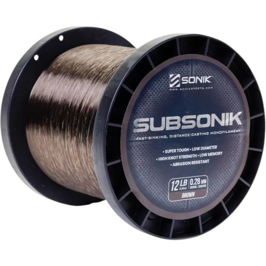 Fir Monofilament Sonik Subsonik Brown, 3000m, 5.44kg, 0.28mm