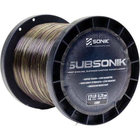 Fir Monofilament Sonik Subsonik Camo, 3000m, 6.80kg, 0.31mm