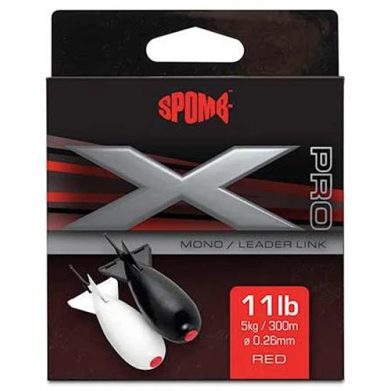 Fir Monofilament Spomb X Pro Mono Red, 5kg-11lbs, 0.26mm, 300m