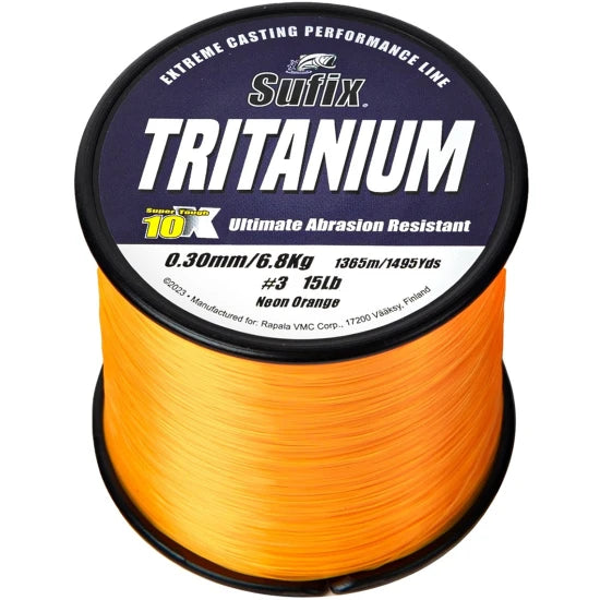 Fir Monofilament Sufix Tritanium, Neon Orange, 0.33mm, 8.20kg, 1095m