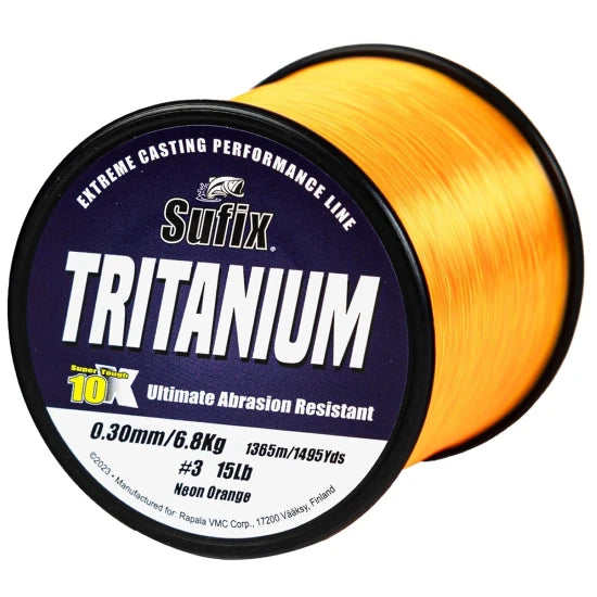 Fir Monofilament Sufix Tritanium, Neon Orange, 0.33mm, 8.20kg, 1095m