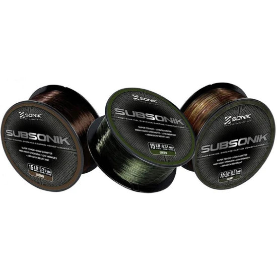 Fir Monofilament Sonik Subsonik Verde, 1200m, 6.80kg, 0.31mm
