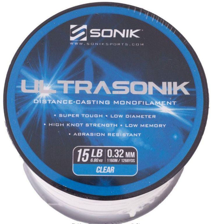 Fir Monofilament Sonik Ultrasonik, Clear, 11.34kg, 0.42mm, 680m