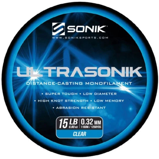 Fir Monofilament Sonik Ultrasonik, Clear, 8.16kg, 0.35mm, 975m