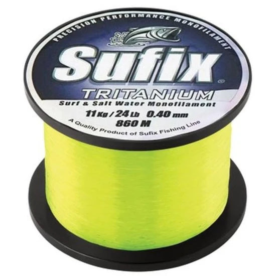 Fir Monofilament Sufix Tritanium, Neon Chartreuse, 11.80kg-26lbs, 0.40mm, 770m