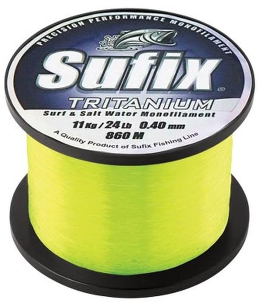 Fir Monofilament Sufix Tritanium, Neon Chartreuse, 11.80kg-26lbs, 0.40mm, 770m