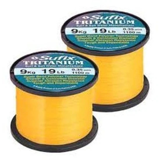 Fir Monofilament Sufix Tritanium Neon Gold 0.40mm, 11.00kg, 860m