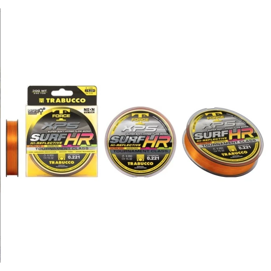 Fir Monofilament Trabucco T-force Xps Surf Hr Uv Mark System, 6.950kg, 0.221mm, 300m
