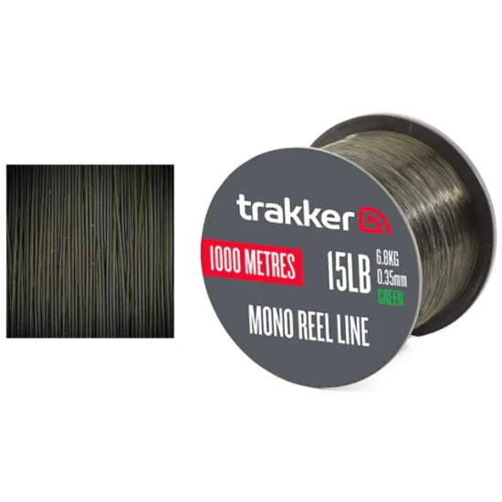 Fir Monofilament Trakker Mono Reel Line Green, 0.40mm, 9.07kg, 1000m