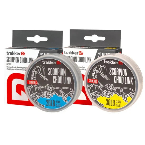 Fir Monofilament Trakker Scorpion Chod Link, 30lbs/13.60kg, 0.45mm, 20m