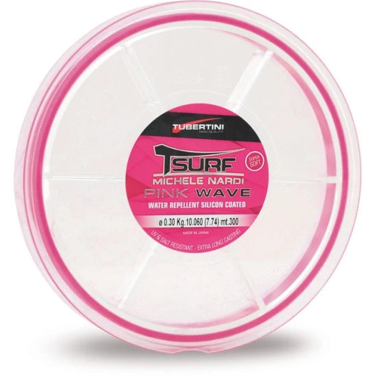 Fir Monofilament Tubertini T-surf Pink, 2kg, 0.14mm, 1200m