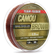 Fir Monofilament Team Feeder By Dome Camou Brown 300m 0.20mm 5.30kg