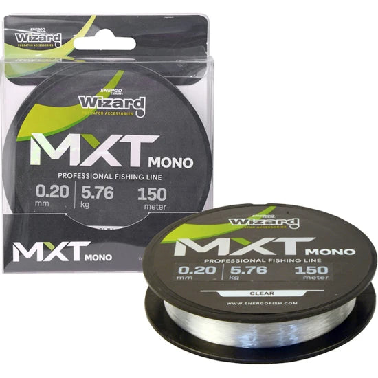 Fir Monofilament Wizard Mxt Mono Spinning, Clear, 0.22mm, 7.73kg, 150m