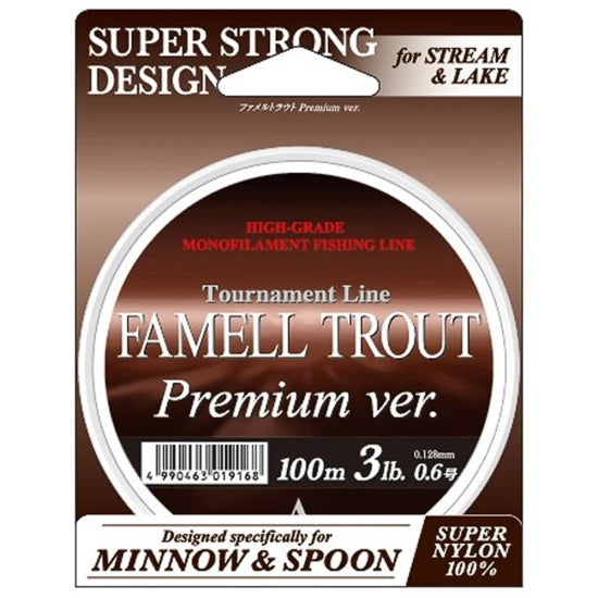 Fir Monofilament Yamatoyo Trout Premium Maro Titan, 0.128mm, 100m