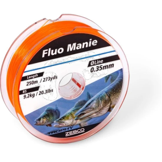 Fir Monofilament Zebco Trophy Fluo Manie, 9.20kg, 0.35mm, 250m