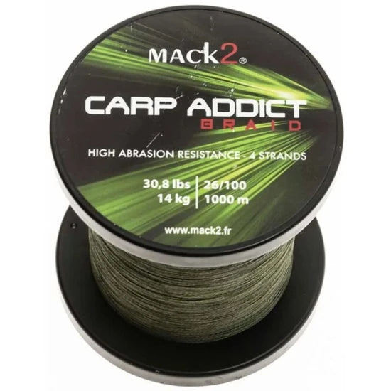 Fir Multifilament Mack2 Carp Addict Kaki, 22kg, 0.33mm, 1000m