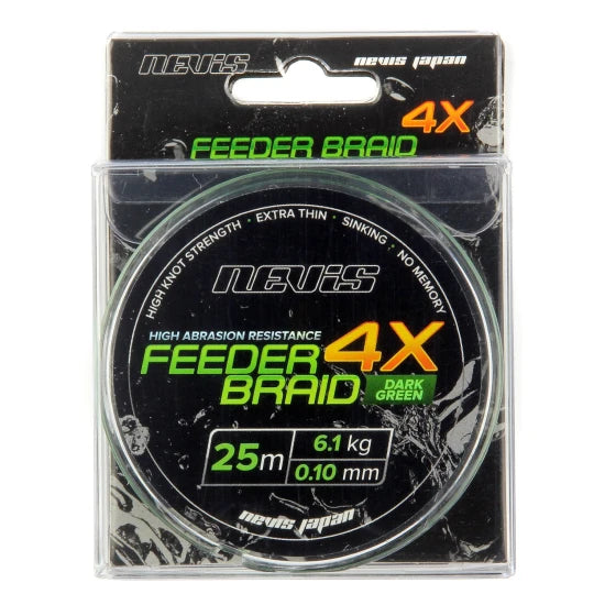 Fir Multifilament Nevis Feeder Braid 25m 0.14mm 11kg