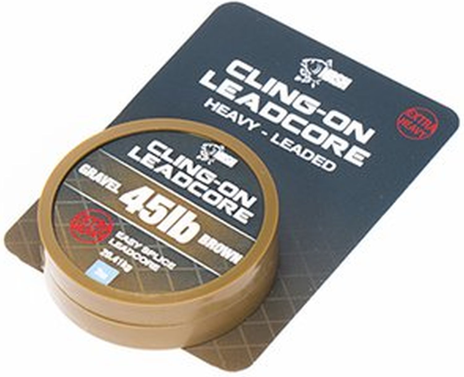 Fir NASH Cling-On Leadcore, Brown Gravel, 45lbs, 7m