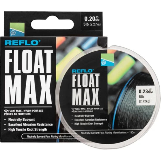 Fir Preston Monofilament Float Max Float Fishing Mono, 5.70kg, 0.26mm, 150m
