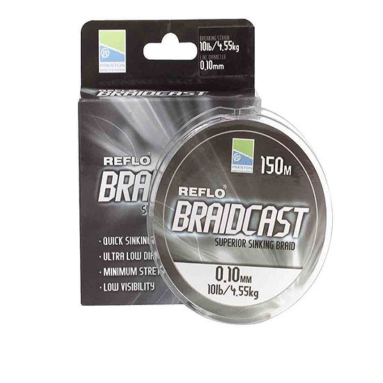 Fir Preston Reflo BraidCast Superior Sinking Braid 0.08mm