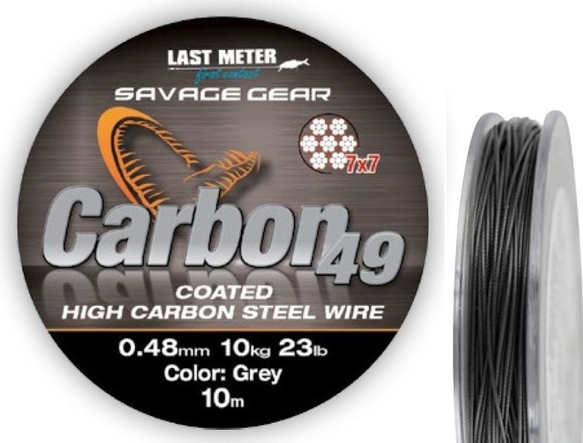 Fir SAVAGE GEAR Pentru Struna 7x7 Carbon 49, 0.70mm, 23kg, 10m