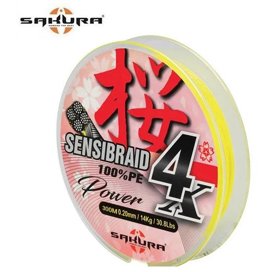 Fir Sakura Sensibraid 4x 0.20mm 150m Chartreuse