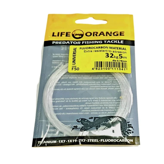 Fir Struna Fluorocarbon Orange 0.78mm, 32kg, 5m