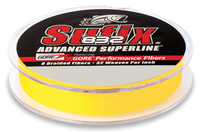 Fir Sufix 832 120M 0.13MM/8.2KG/18LB/Hi Vis Yellow