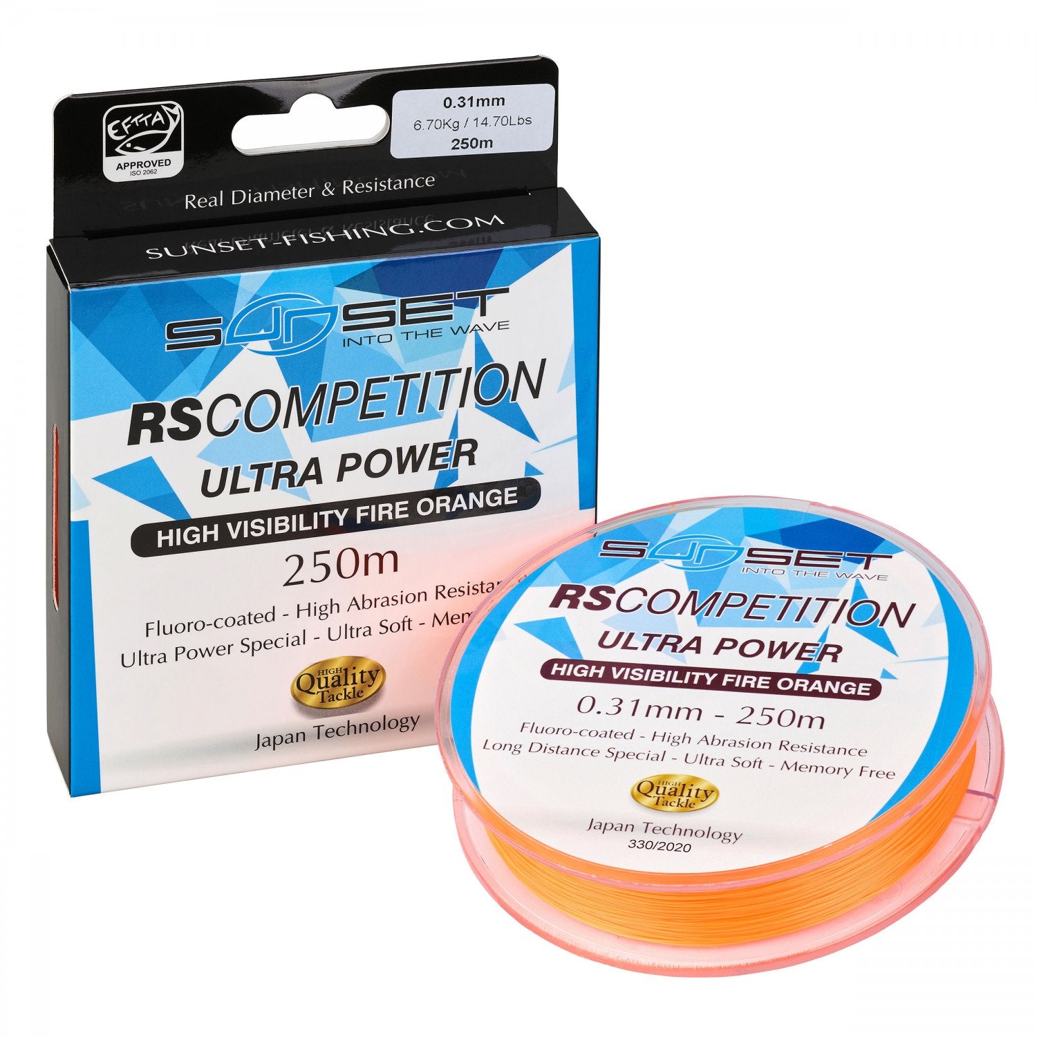 Fir Sunset RS Competition Ultra Power Hi-Visibility Orange 0.31mm 250m