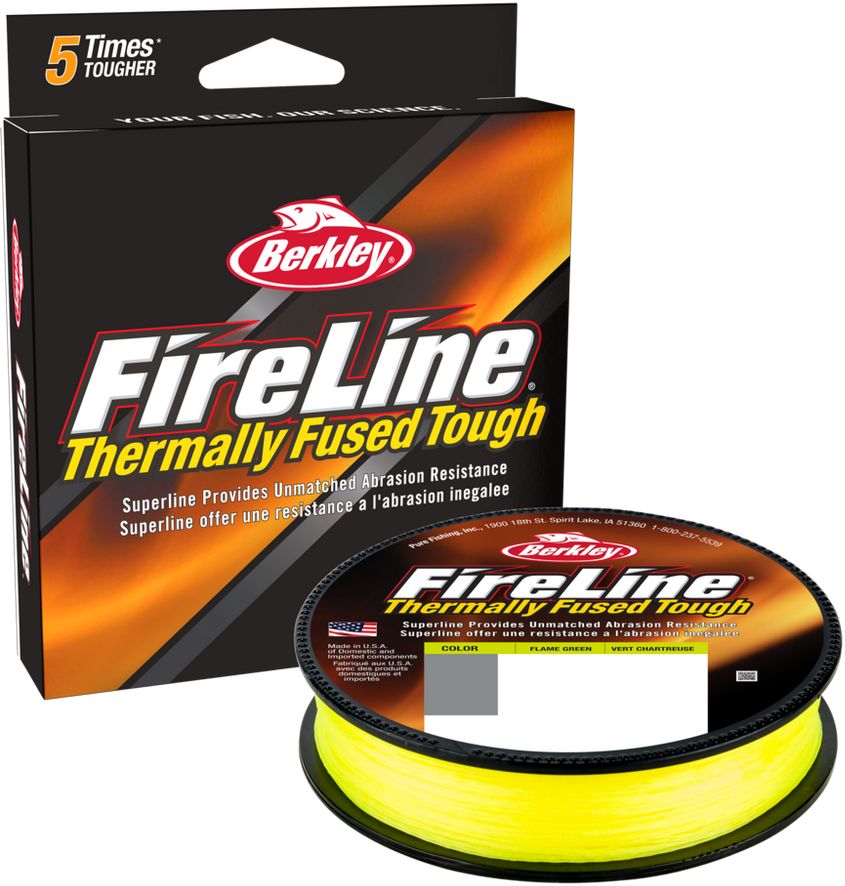 Fir Textil BERKLEY FireLine Fused Original, Flame Green, 0.32mm, 24.6kg, 150m