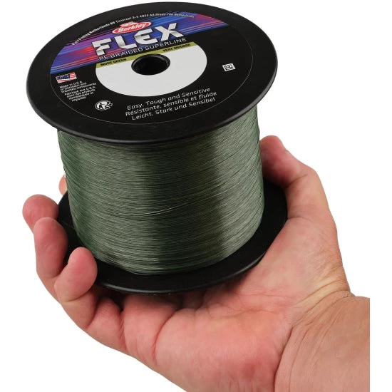 Fir Textil Berkley Flex Braid, Moss Green, 0.22mm, 9kg, 2000m