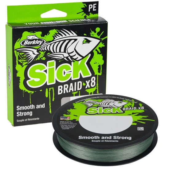 Fir Textil Berkley Sick Braid, Moss Green, 0.08mm, 6kg 2000m