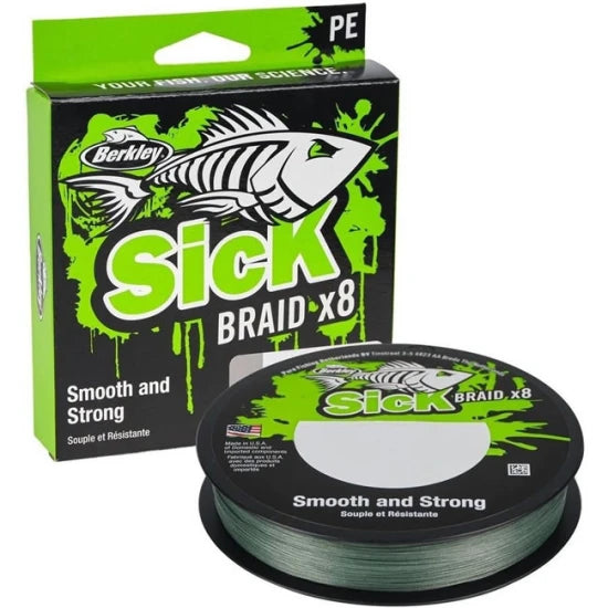 Fir Textil Berkley Sick Braid, Moss Green, 300m, 0.10mm, 7.5kg