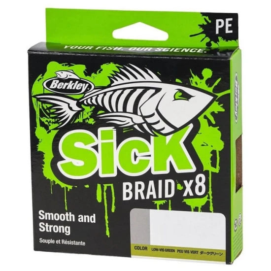 Fir Textil Berkley Sick Braid, Moss Green, 300m, 0.12mm, 11.2kg