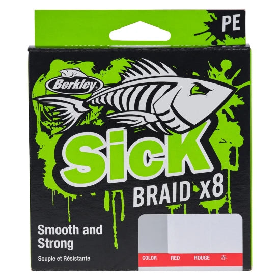 Fir Textil Berkley Sick Braid, Red, 0.08mm, 6.00kg 2000m