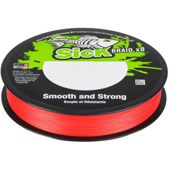 Fir Textil Berkley Sick Braid, Red, 150m, 0.06mm, 5.4kg