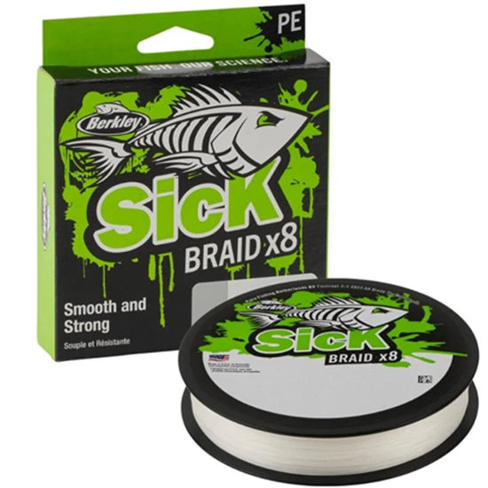 Fir Textil Berkley Sick Braid, White, 150m, 0.08mm, 6kg